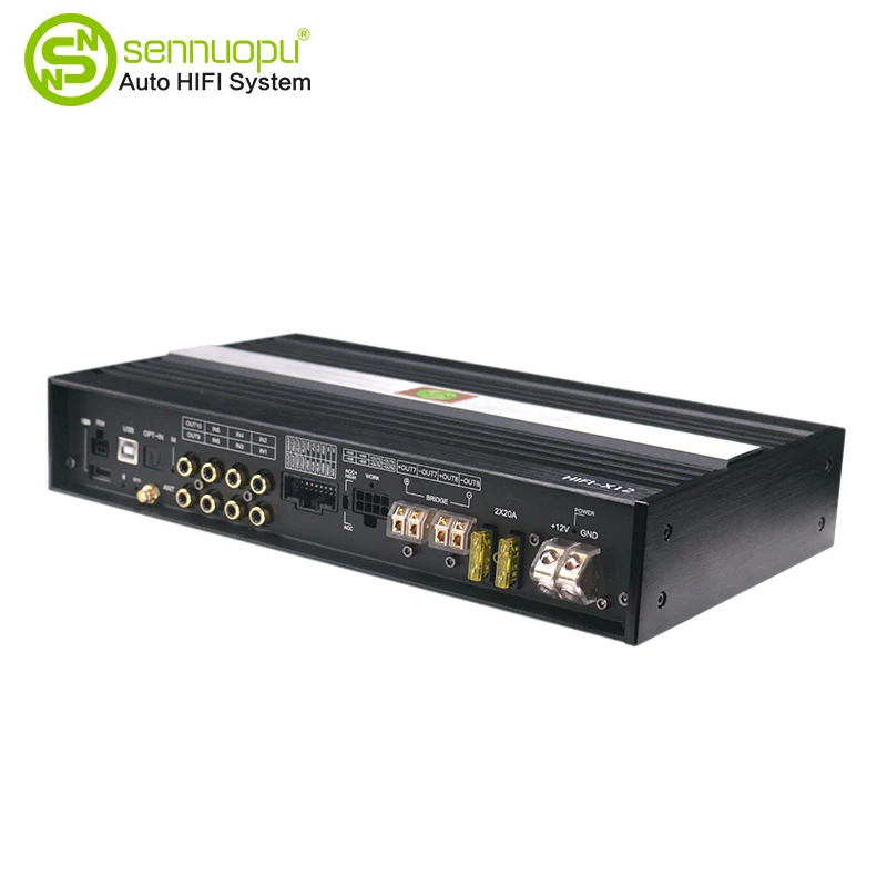 8-CH AUTO Power AMP + 10-CH-digitaalinen ääniprosessori